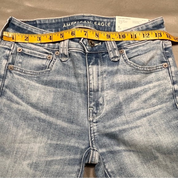 American Eagle AE Next Level Stretch Festival Flare Jeans Size 4 W27 NWT! - Picture 4 of 9